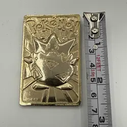Pokemon Gold Plated Togepi Card 1999 Burger King Limited Edition Vintage - Image 1