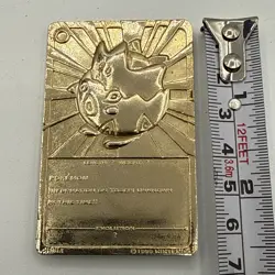 Pokemon Gold Plated Togepi Card 1999 Burger King Limited Edition Vintage - Image 2