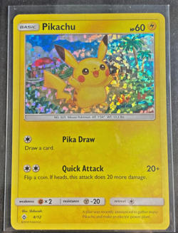 2018 Pokemon Card Collection Pikachu Holo Confetti #4/12 - Image 1