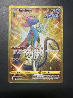 Pokemon TCG Inteleon Evolving Skies Holo Card 227/203 Secret Rare Mint!! - Image 1