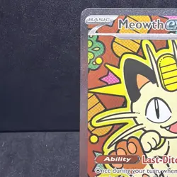 Pokemon Meowth EX Full Art Foil Card 121/088 Perfect Order - Image 4