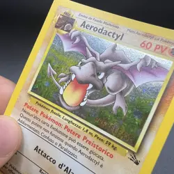 Pokemon Card Aerodactyl Holo Prerelase 1/62 Fossil ITA italiano Excellent EXC - Image 4