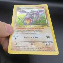 Pokemon Card Aerodactyl Holo Prerelase 1/62 Fossil ITA italiano Excellent EXC - Image 5