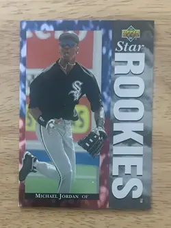 Michael Jordan 1994 Upper Deck Star Rookies RC #19 Chicago White Sox NM - Rookie - Image 2
