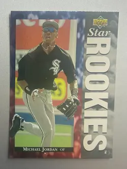 Michael Jordan 1994 Upper Deck Star Rookies RC #19 Chicago White Sox NM - Rookie - Image 3