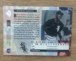Michael Jordan 1994 Upper Deck Star Rookies RC #19 Chicago White Sox NM - Rookie - Image 4