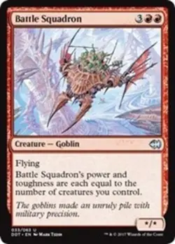 4x Battle Squadron NM-Mint, English Duel Decks: Merfolk vs. Goblins MTG Magic - Image 1