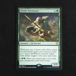 MTG Elvish Warmaster Kaldheim #167/285 Regular NM - Image 1