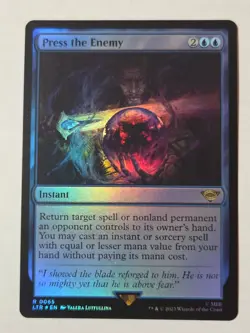 Press the Enemy 65 The Lord of the Rings: Magic: The Gathering Foil NM - Image 1