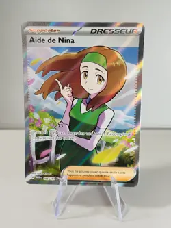 Carte POKEMON FR - Aide de Nina 195/165 Full Art 151 - Image 1