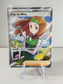 Carte POKEMON FR - Aide de Nina 195/165 Full Art 151 - Image 3