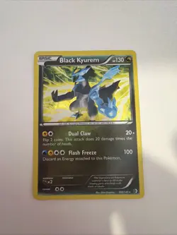 Pokemon TCG Black Kyurem Boundaries Crossed 100/149 Holo Rare - Image 1