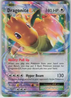 Pokemon TCG Dragonite EX Ultra Rare XY - Evolutions 72/108 - Image 1
