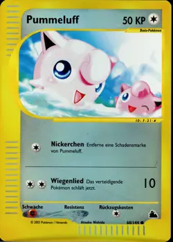 Pummeluff / Jigglypuff - 68/144 Skyridge - Reverse Holo DE NM Pokemon - Image 1