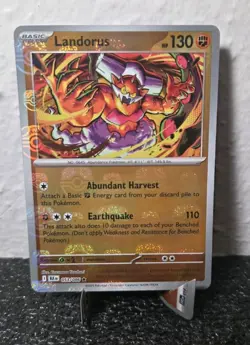 Pokemon TCG Black Bolt Landorus (Master Ball) Reverse Holo Card 53/86 - Image 1