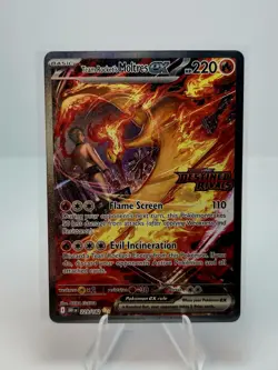 Pokemon Team Rocket's Moltres ex - Destined Rivals Stamped Promo 229/182 - Image 1