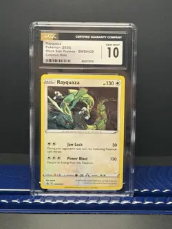 Rayquaza - Pokemon (2020) Black Star Promos - Cosmos Holo CGC Gem Mint 10 - Image 1