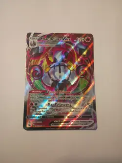 Pokemon TCG Chandelure VMax 040/264 Ultra Rare Fusion Strike Holo NM - Image 1