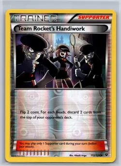 Team Rocket's Handiwork 112/124 Uncommon Fates Collide Pokemon Reverse Holo NM/M - Image 1