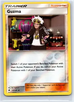 Guzma 115/147 Uncommon Burning Shadows Pokemon Reverse Holo NM/M - Image 1