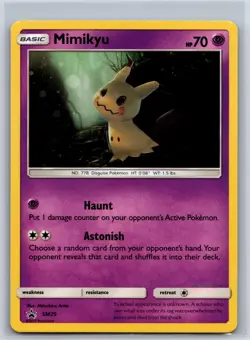 Mimikyu - SM29 Holo Promo Sun & Moon Promo Pokemon Holo NM/M 420b-47 - Image 1