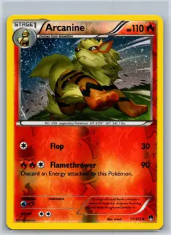 Arcanine 11/122 Uncommon BREAKpoint Pokemon Reverse Holo NM/M - Image 1