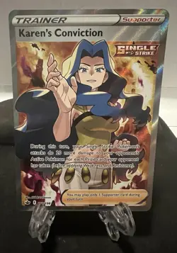 Karen's Conviction 193 (FA) - Pokemon 2021 SWSH Chilling Reign - Image 1