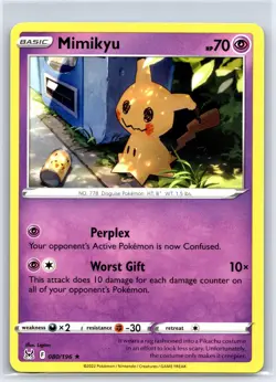 Mimikyu 080/196 Rare Lost Origin Pokemon NM/M - Image 1