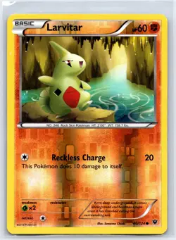 Larvitar 40/124 Common Fates Collide Pokemon Reverse Holo NM/M - Image 1