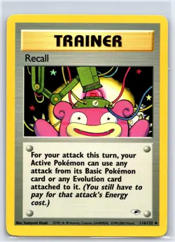 Recall 116/132 Uncommon Gym Heroes Pokemon Unlimited NM/M - Image 1