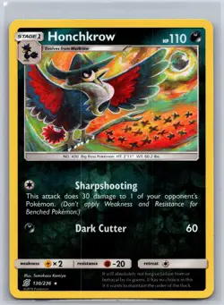 Honchkrow 130/236 Rare Unified Minds Pokemon Reverse Holo Near Mint - Image 1