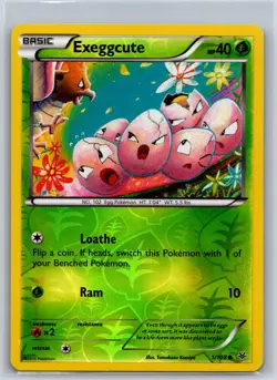 Exeggcute 1/108 Common Roaring Skies Pokemon Reverse Holo Near Mint - Image 1