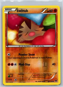 Swinub 80/162 Common BREAKthrough Pokemon Reverse Holo NM/M 420-21 - Image 1