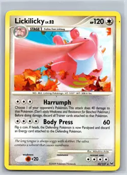 Lickilicky 33/127 Rare Platinum Pokemon LP 420b-65 - Image 1