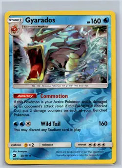 Gyarados 20/70 Holo Rare Dragon Majesty Pokemon Reverse Holo NM/M - Image 1