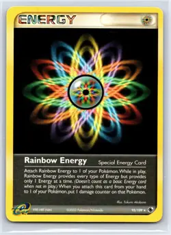 Rainbow Energy 95/109 Rare Ruby & Sapphire Pokemon NM/M - Image 1