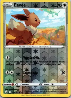 Eevee 125/203 Common Evolving Skies Pokemon Reverse Holo Lightly Played - Image 1