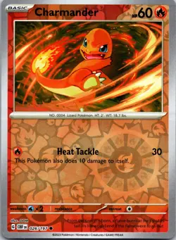 Charmander 026/197 Common Obsidian Flames Pokemon Reverse Holo Near Mint - Image 1