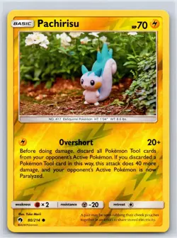 Pachirisu 80/214 Common Lost Thunder Pokemon Reverse Holo NM/M - Image 1