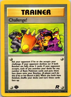 Challenge! 74/82 Uncommon Team Rocket Pokemon 1st Edition Near Mint - Image 1