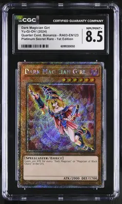 Dark Magician Girl *CGC 8.5* POP 4 *Platinum Secret Rare* RA03-EN123 * Yugioh - Image 1