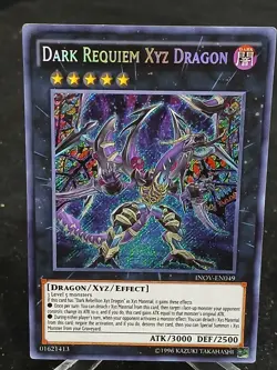 Yu-Gi-Oh! Dark Requiem Xyz Dragon INOV-EN049 ScR MP - Image 1
