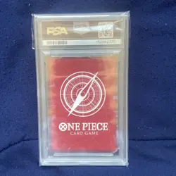 One Piece TCG Monkey D. Luffy Leader #010 Dodgers Night Promo Foil PSA 9 - Image 2