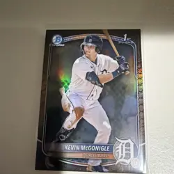 2025 Bowman Chrome Kevin MCGONIGLE Bowman 1st Reptilian SP Detroit Tigers - Image 1