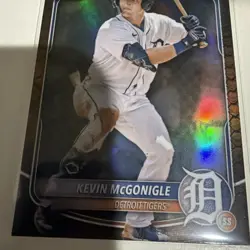 2025 Bowman Chrome Kevin MCGONIGLE Bowman 1st Reptilian SP Detroit Tigers - Image 4