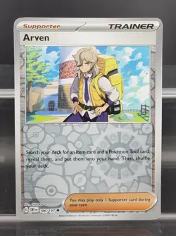 Pokemon TCG Arven 186/197 Obsidian Flames Uncommon - Reverse Holo - Image 1