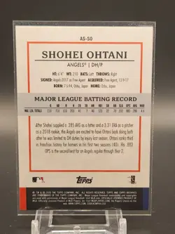Shohei Ohtani 2020 Topps Archives Snapshots Black & White SP #AS-SO - Image 2