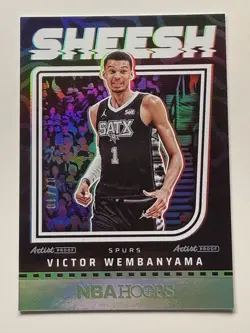 Victor Wembanyama 2024-25 Panini NBA Hoops Sheesh Artist Proof SP /10 SP #19 - Image 1