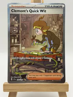Clemonts Quick Wit - 243/191 Pokemon TCG Surging Sparks Special Illustration NM - Image 1