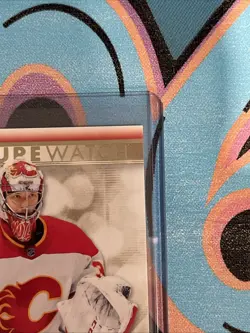 Dustin Wolf 20/99 Future Watch Gold 2023-24 UD SP Authentic Calgary Flames (PH) - Image 4